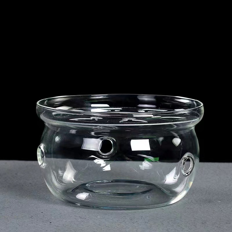 Clear Glass Candle Teapot Warmer