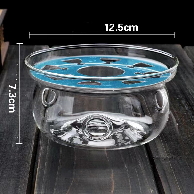 Clear Glass Candle Teapot Warmer