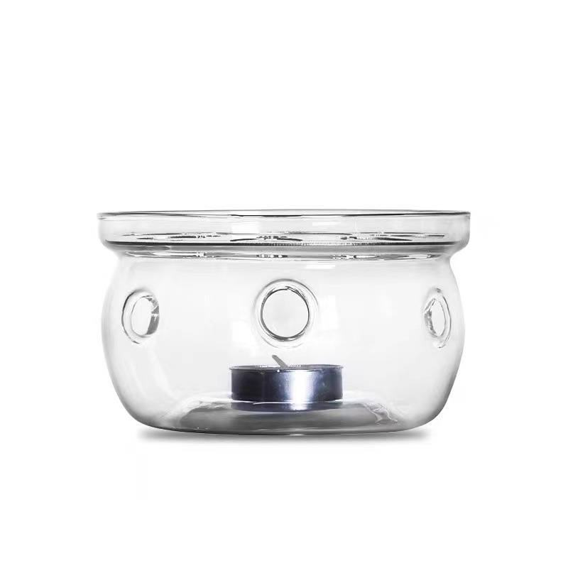 Clear Glass Candle Teapot Warmer